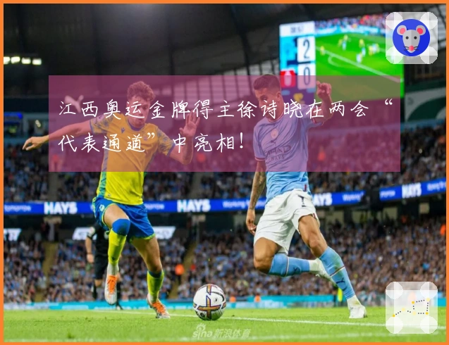 江西奥运金牌得主徐诗晓在两会“代表通道”中亮相！